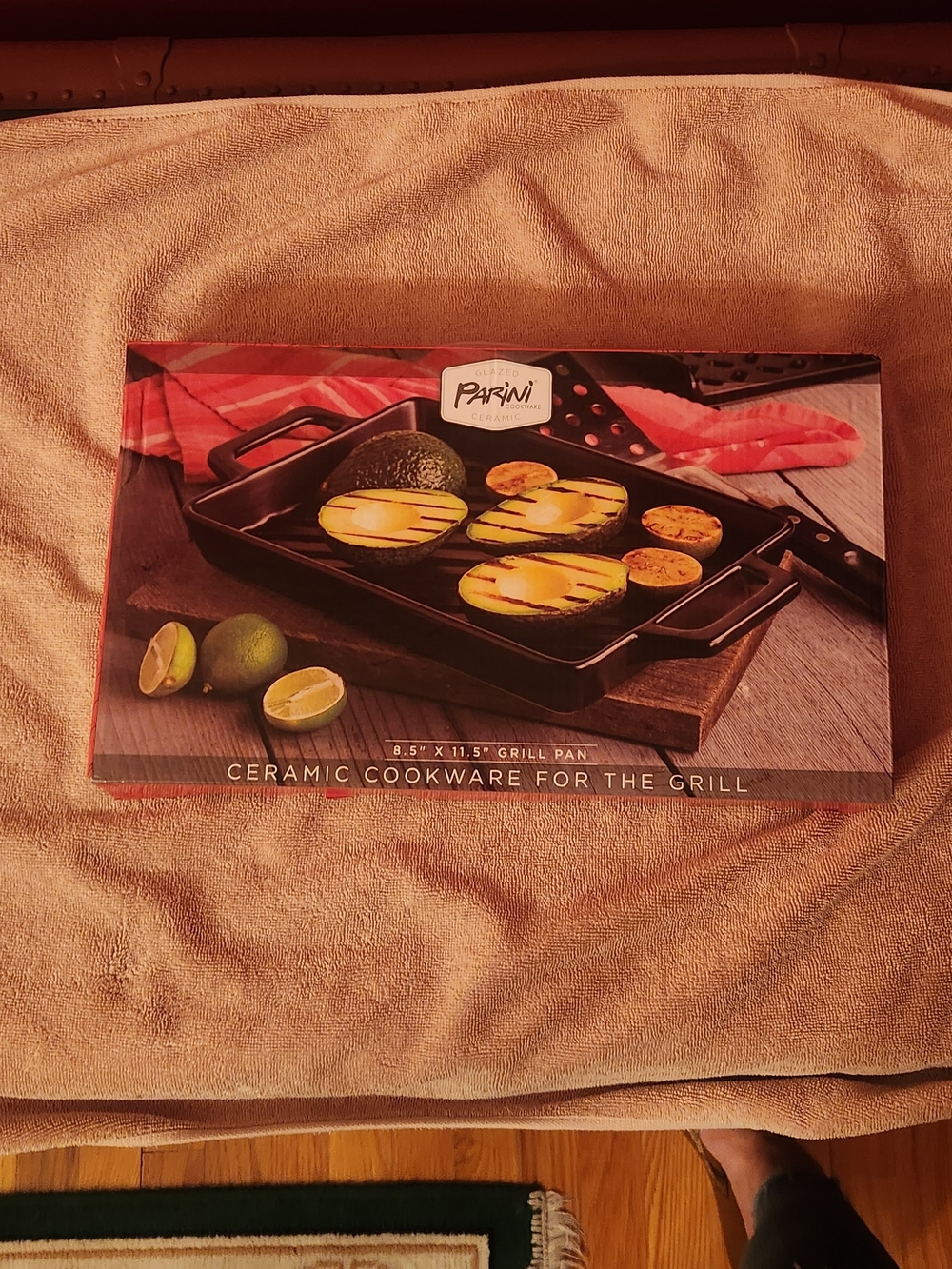 Parini Ceramic Grill Pan  Black NWT